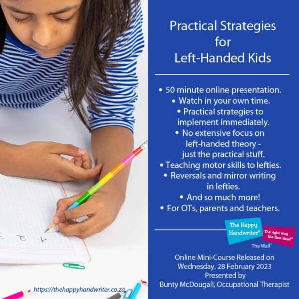 Teaching Left Handers to Write. Left Handed Development.